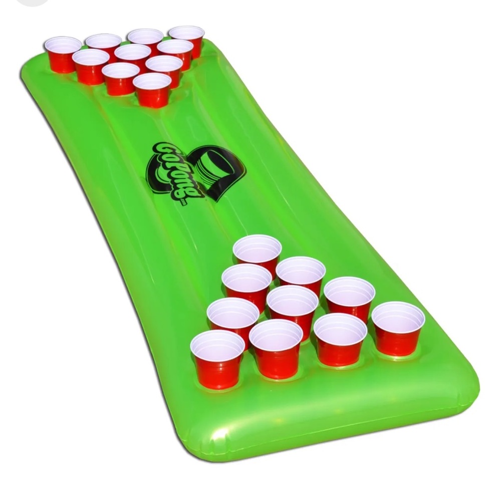 NWOT Inflatable Cup Pong Floatie